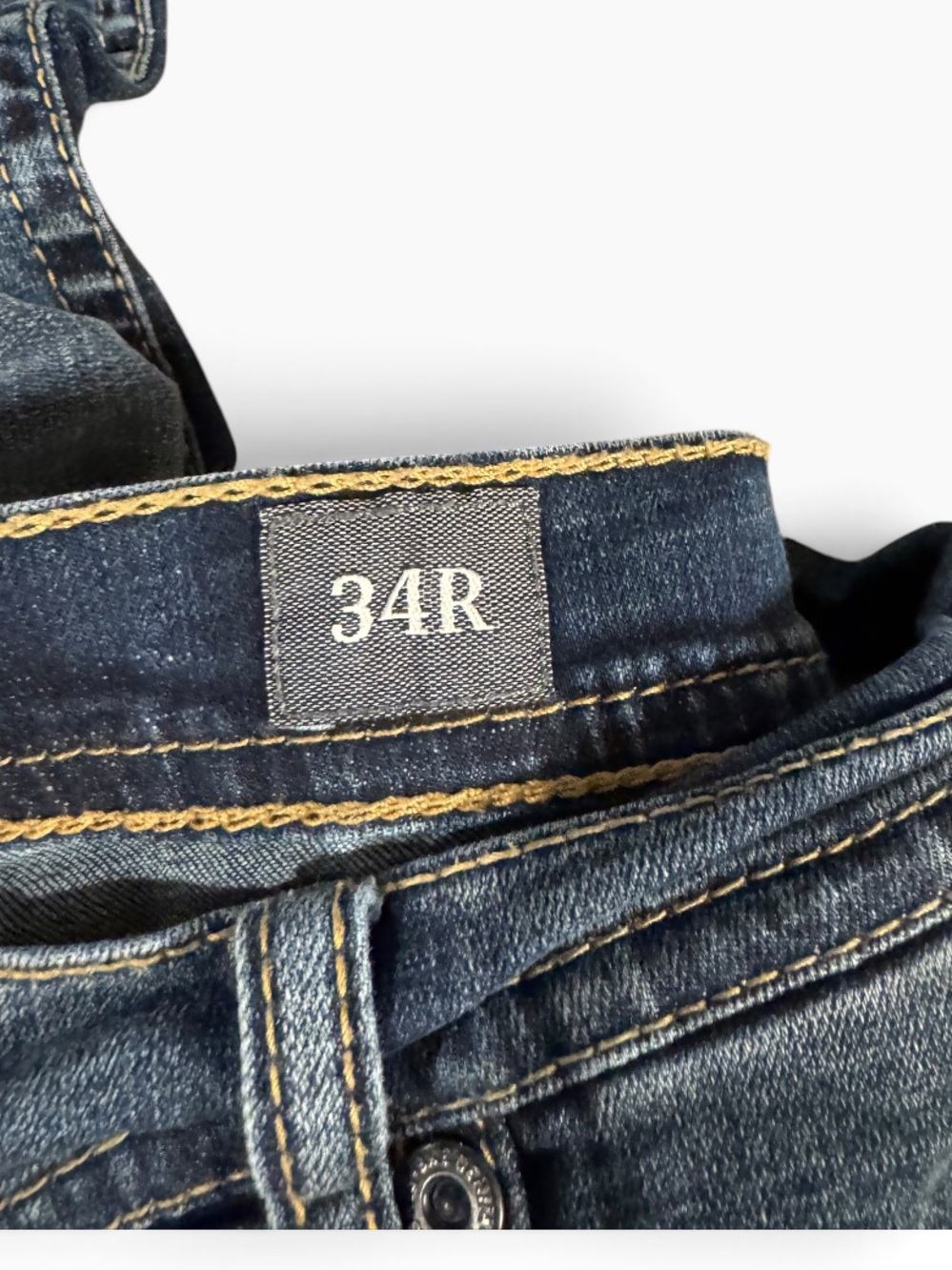 BKE Mens Dark Wash Straight-Leg Jeans - Blue - Picture 4 of 7